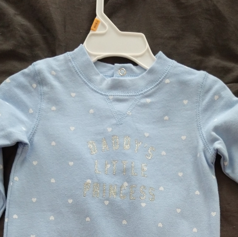 Girl's footless onsie